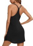 Soft Black V-Neck Sleeveless Pajama Dress for Women