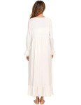 YARISNEY Women's Vintage Square Neck Nightgown
