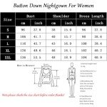 Womens Short Sleeve Cotton Nightgown Pajama Dress