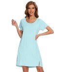 Soft Bamboo Nightgown for Women in Aqua