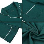 Green V-Neck Long Sleeve Women’s Nightshirt XXL