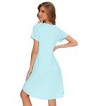 Soft Bamboo Nightgown for Women in Aqua
