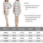 Shymay Women's Grey Flannel Long Sleeve Nightgown