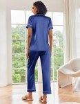 Ekouaer Women's 5-Piece Satin Pajama Set