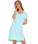 Soft Bamboo Nightgown for Women in Aqua