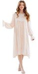 Vintage Victorian Pink Loungewear Nightgown for Women