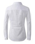 Beninos Women's Formal Work Wear White Simple Shirt (225 White, S)