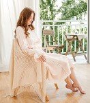 Vintage Victorian Pink Loungewear Nightgown for Women