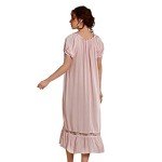 SINGINGQUEEN Women's Pink Cotton Nightgown Pajamas