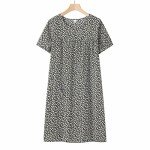 Short Sleeve Women's Nightgown and Lounge Dress