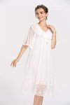Victorian Retro White Nightgown for Women