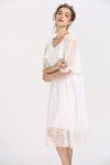Victorian Retro White Nightgown for Women