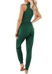 KIRUNDO Women's 3 Piece Lounge Set - Dark Green