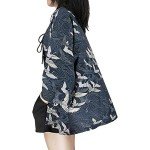 Blue Crane Kimono Cardigan for Women