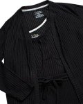 Cozy 4-Piece Women's Pajama Set in Deep Black