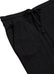 Cozy 4-Piece Women's Pajama Set in Deep Black
