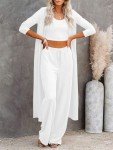 Cozy Women's 3-Piece Lounge Set in White