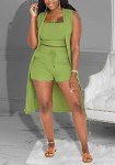 Tcremisa Women's 3-Piece Green Lounge Set
