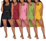 Tcremisa Women's 3-Piece Green Lounge Set