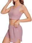 WDIRARA Women's Soft Pajama Set with Cardigan