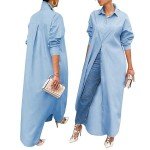 Comfy 3-Piece Women's Lounge Set in Blue