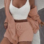 Cozy 3PC Women's Pajama Set with Cardigan