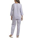 Heather Grey Ditsy Long Sleeve Pajama Set - XL