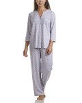 Heather Grey Ditsy Long Sleeve Pajama Set - XL