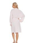 Lightweight Women’s Breathable Knit Bathrobe in Pink