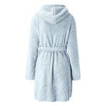 Cozy Fleece Hooded Robes for Women with Pockets