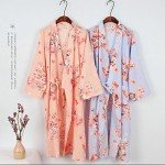 Purple Cat Women's Kimono Robe and Pajamas