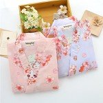 Purple Cat Women's Kimono Robe and Pajamas