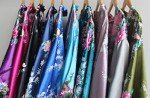 Floral Satin Kimono Robe for Women