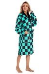 Demon Slayer Flannel Kimono Bathrobe for Everyone