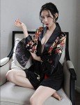 Women's Sexy Kimono Skirt with Belt