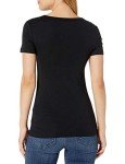 Amazon Essentials Women's 2-Pack Slim-Fit Short-Sleeve Crewneck T-Shirt, Black/White, X-Large