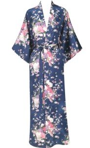 Floral Emerald Green Women's Kimono Robe & Pajamas