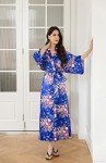 Emerald Floral Women's Kimono Robe and Loungewear