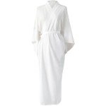 Solid White Women's Japanese Kimono with Belt
