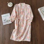 YMMMY ROSE Soft Cotton Kimono Robe for Women