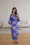 Emerald Floral Women's Kimono Robe and Loungewear