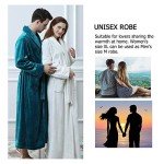 Soft Flannel Blue Shawl Collar Women's Bathrobe