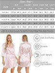 Floral Silk Summer Robe for Women - Pink