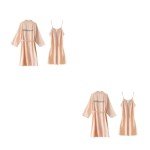 Champagne Satin Bridesmaid Robes - Set of 2