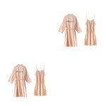 Champagne Satin Bridesmaid Robes - Set of 2
