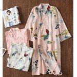Stylish Japanese Kimono Pajamas for Women - M