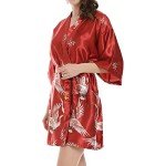 Luxurious Red 2-Piece Women's Silk Robe Set