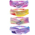 Tie Dye Headbands for Girls - 4 Pack