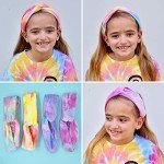 Tie Dye Headbands for Girls - 4 Pack