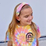 Tie Dye Headbands for Girls - 4 Pack